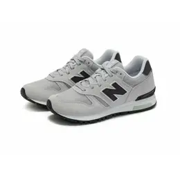 New Balance: Серые кроссовки 