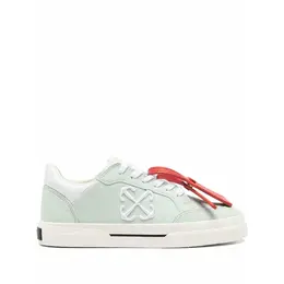 Off-White: Зелёные кроссовки  Vulcanized