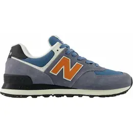 New Balance: Серые кроссовки  574