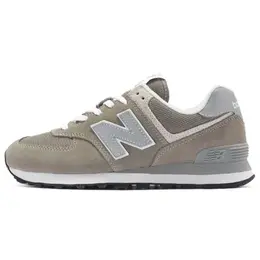 New Balance: Серые кроссовки  574