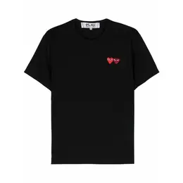 Comme des Garcons PLAY: Чёрная футболка 