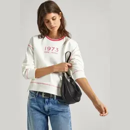 Pepe Jeans: Белый свитшот 