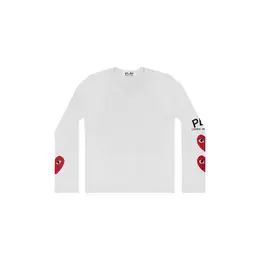 Comme des Garcons PLAY: Белый свитшот  Heart