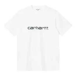 Carhartt WIP: Белая футболка  Script