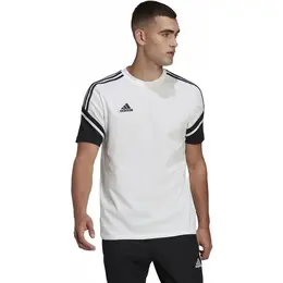 adidas: Белая футболка 