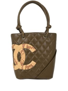 CHANEL Pre-Owned: Сумка цвета хаки 