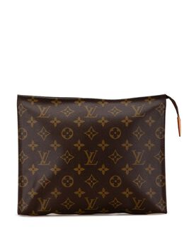 Louis Vuitton Pre-Owned: Коричневый клатч 