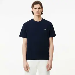 LACOSTE: Синяя футболка 