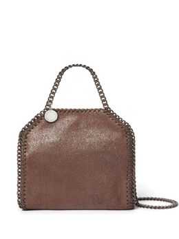 Stella McCartney: Коричневая сумка-шоппер  Falabella