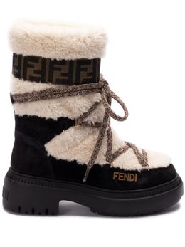 FENDI: Белые ботинки 