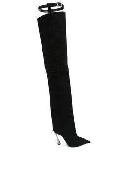 Mugler: Чёрные ботинки 