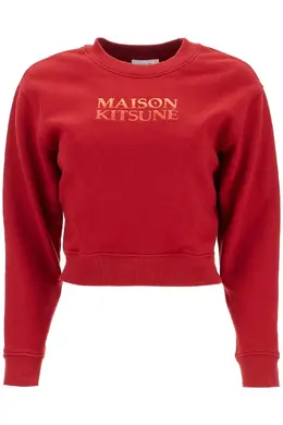 Maison Kitsune: Красный свитшот 