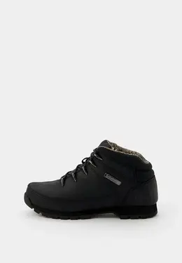 Timberland: Чёрные ботинки 