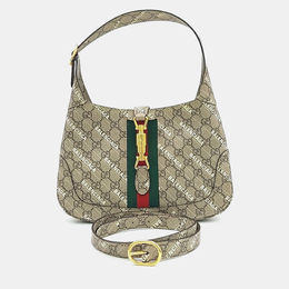 Gucci: Бежевая сумка  Jackie