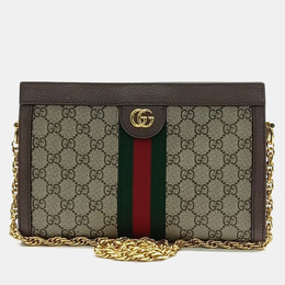 Gucci: Бежевая сумка  Ophidia GG