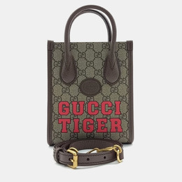 Gucci: Многоцветная сумка-шоппер  Interlocking G