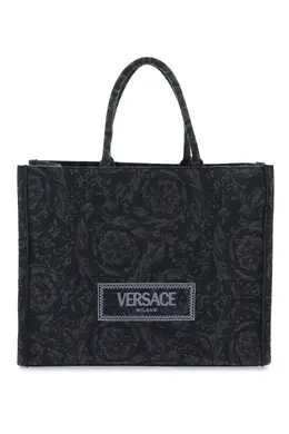 Versace: Сумка-шоппер  Barocco