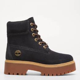 Timberland: Синие ботинки 