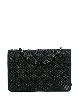 CHANEL Pre-Owned: Чёрный кошелёк 