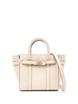 Mulberry: Белая сумка через плечо  Bayswater