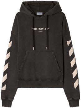 Off-White: Толстовка  Diag Stripe в полоску