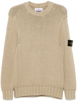 Stone Island: Бежевый свитер 