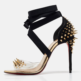 Christian Louboutin: Чёрные сандалии 