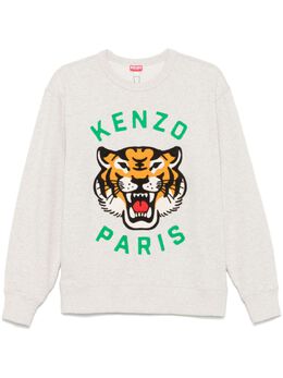 Kenzo: Хлопковый свитшот  Tiger