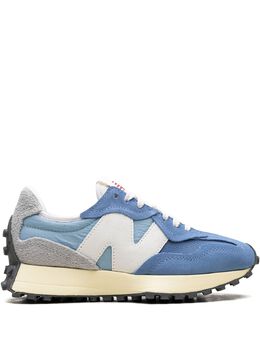 New Balance: Голубые кроссовки  327