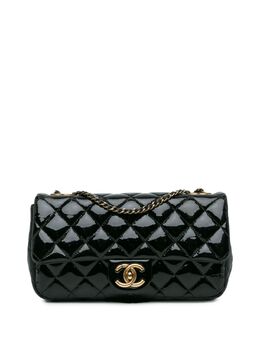 CHANEL Pre-Owned: Чёрная сумка через плечо 