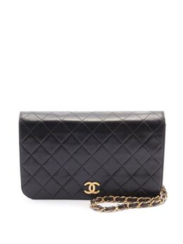 CHANEL Pre-Owned: Чёрная сумка через плечо 