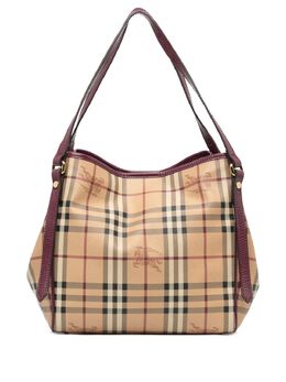 Burberry Pre-Owned: Коричневая сумка-шоппер 