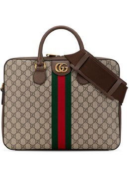 Gucci Pre-Owned: Коричневый портфель 