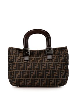 Fendi Pre-Owned: Коричневая сумка-шоппер 