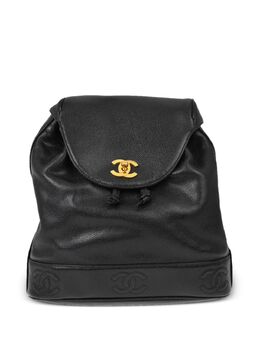 CHANEL Pre-Owned: Чёрный рюкзак 