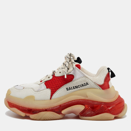 Balenciaga: Белые кроссовки  Triple S Clear Sole