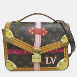 Louis Vuitton: Коричневая сумка  Pochette