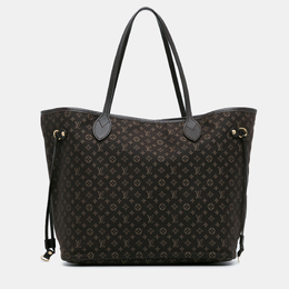 Louis Vuitton: Коричневая сумка-шоппер  Neverfull MM