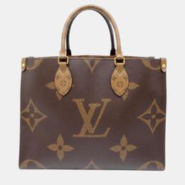 Louis Vuitton: Коричневая сумка-шоппер 