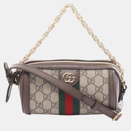 Gucci: Бежевая сумка  Ophidia GG