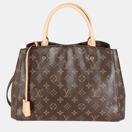 Louis Vuitton: Коричневая сумка  Montaigne