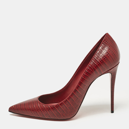 Christian Louboutin: Бордовые туфли 