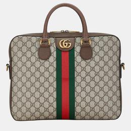 Gucci: Бежевая сумка  GG Supreme