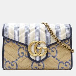 Gucci: Бежевый кошелёк  GG Marmont