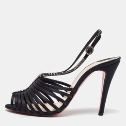 Christian Louboutin: Чёрные сандалии 