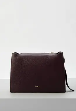 Furla: Бордовая сумка 