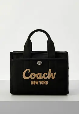 Coach: Чёрная сумка 