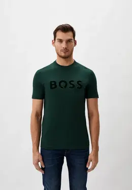 Boss: Зелёная футболка 