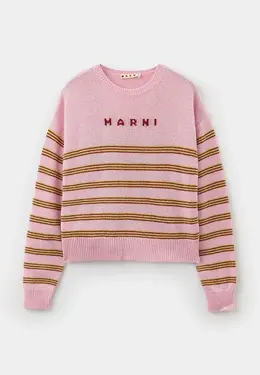 Marni: Розовый свитер 