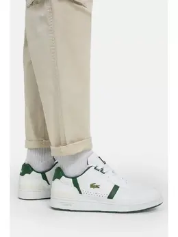 Lacoste: Белые кеды 